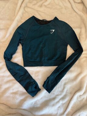 Gymshark Vital Seamless 2.0 Crop Top - Teal
